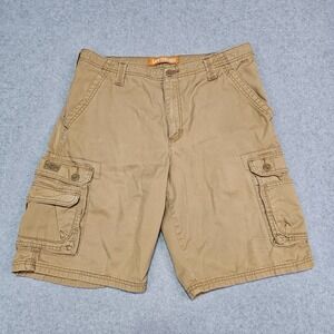 Vtg Y2K 2000s Lee Dungarees Cargo Shorts Relaxed Fit 34" Waist Heavy Cotton